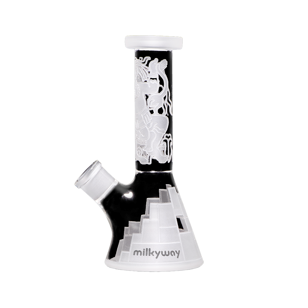 MILKYWAY XP - Maya Fort 7.5″ Clear Mini Beaker Bong (mk-021)