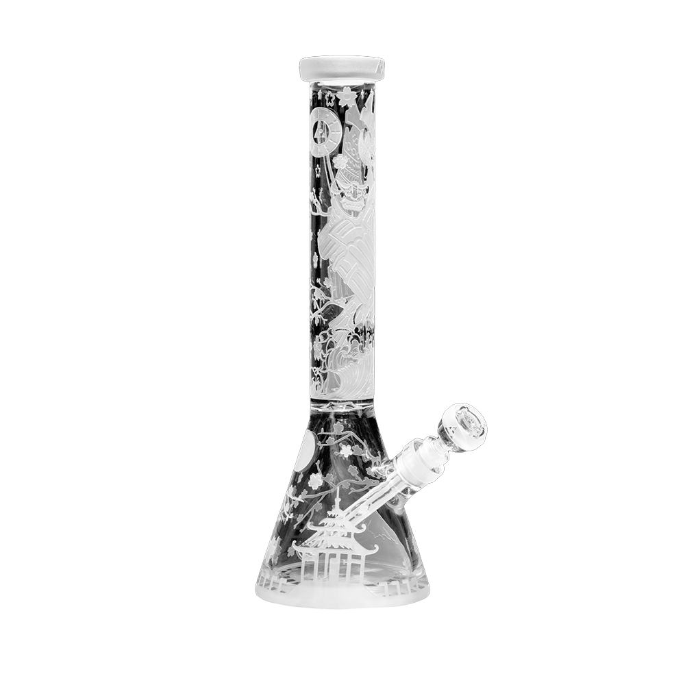 MILKYWAY XP - Femme Samurai 16″ Clear Beaker Bong - 9mm (MK-1031)