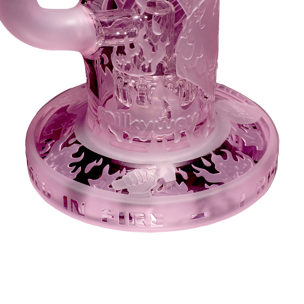 MILKYWAY XP - Phoenix: Forged in Fire 6″ Pink Cancer Dab Rig (mk-081)