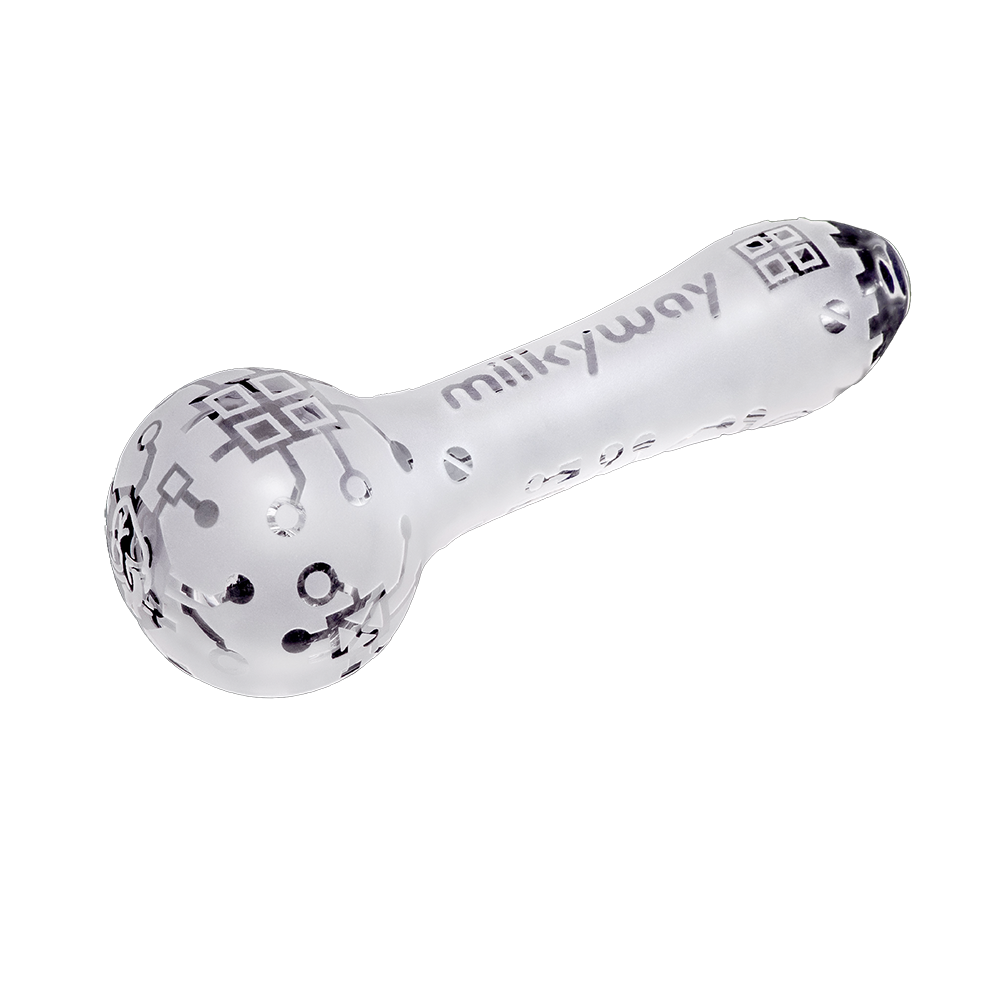 MILKYWAY XP - Circuitboard Clear Hand Pipe (mk-029)