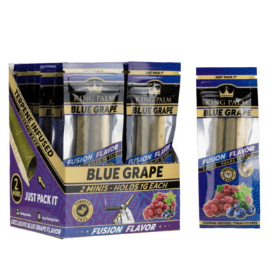 King Palm 2 Mini Rolls Blue Grape - 20ct