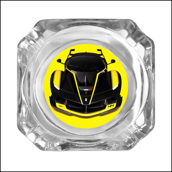 GLASS ASHTRAY - FERRARI 2