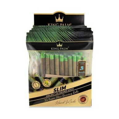 King Palm Organic 25 Slim Rolls Pre-Rolled Wraps - 8ct