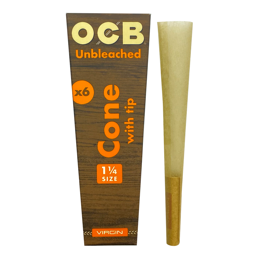 OCB UNBLEACHED CONES 1 1/4 (32X6)