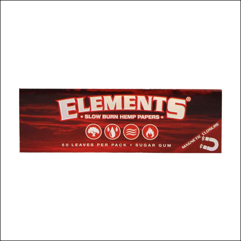 ELEMENTS  - ROLLING PAPER - RED - 1 1/4 (25)