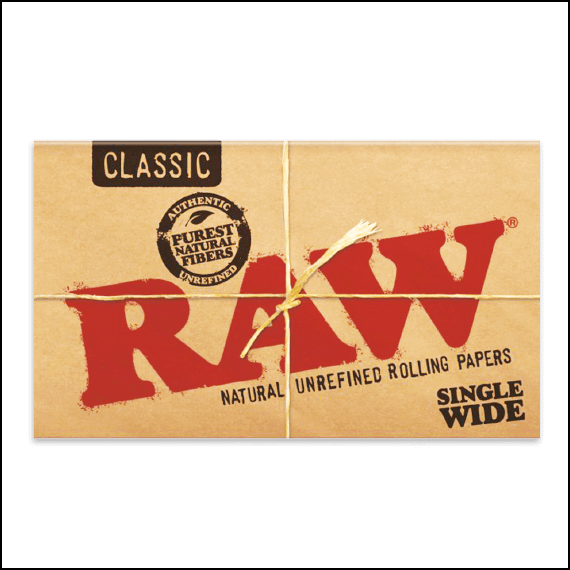 RAW - ROLLING PAPER - CLASSIC - SINGLE WIDE 1.0 DF (25)