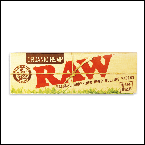 RAW  - ROLLING PAPER - ORGANIC - 1 1/4 (24)