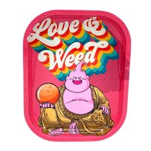 Love & Weed Metal Rolling Tray - Small