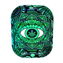 Mandala 2 Metal Rolling Tray - Small