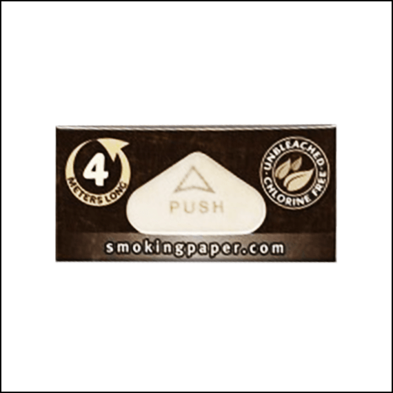 SMOKING - ROLLING PAPER - UNBLEACHED BROWN - ROLLS (24)