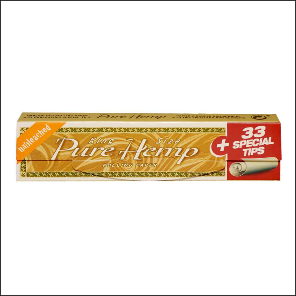 PURE HEMP - ROLLING PAPER - UNBLEACHED - KS (33/24)