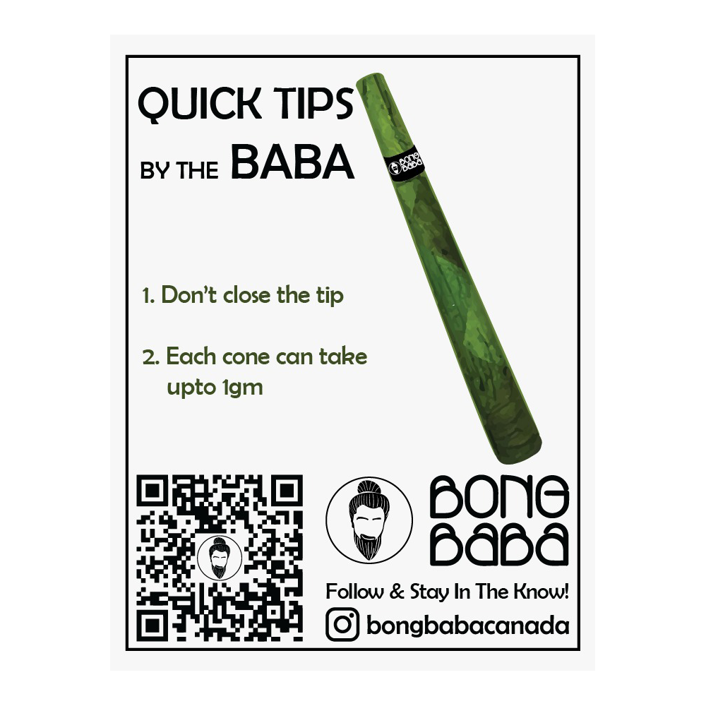 BONG BABA - GREEN LOTUS CONE - 10PK