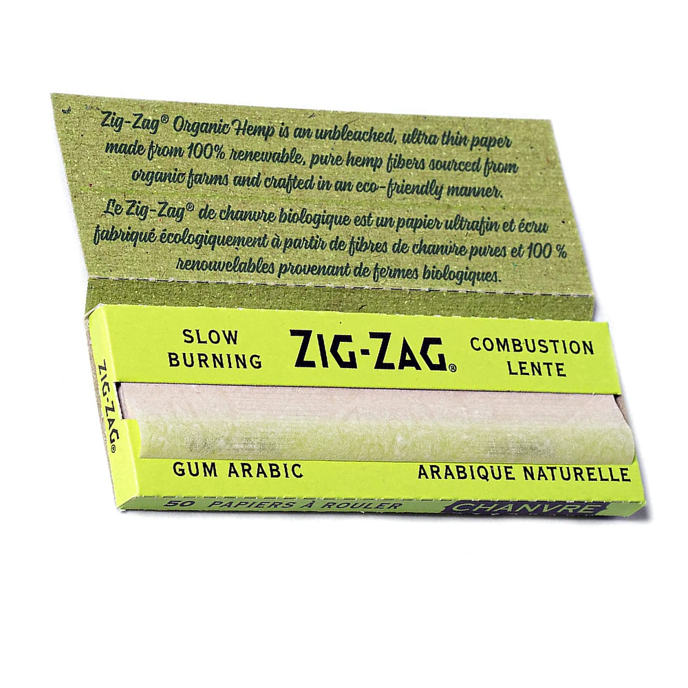 ZIG-ZAG - ROLLING PAPER - ORGANIC HEMP - 1 1/4 (25)