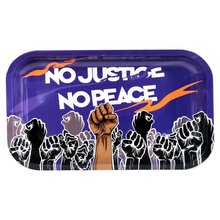 No Peace Metal Rolling Tray - Medium