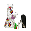 8" Rainbow Leaf 6-in-1 Glass Bong Kit