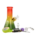 8" Rasta Glass Bong 9-in-1 Dab Kit