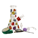 8" Ladybug Glass Bong 9-in-1 Dab Kit