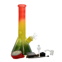 12" Rasta Glass Bong 9-in-1 Dab Kit