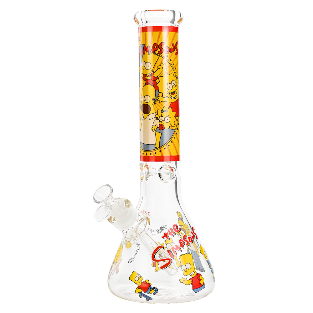 14" 7mm Cartoon Family Beaker Bong