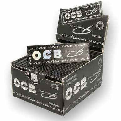 OCB Premium Black King Size Rolling Papers - 50ct