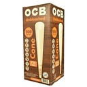 OCB Virgin Unbleached 1 1/4 Pre-Rolled Cones - 900ct