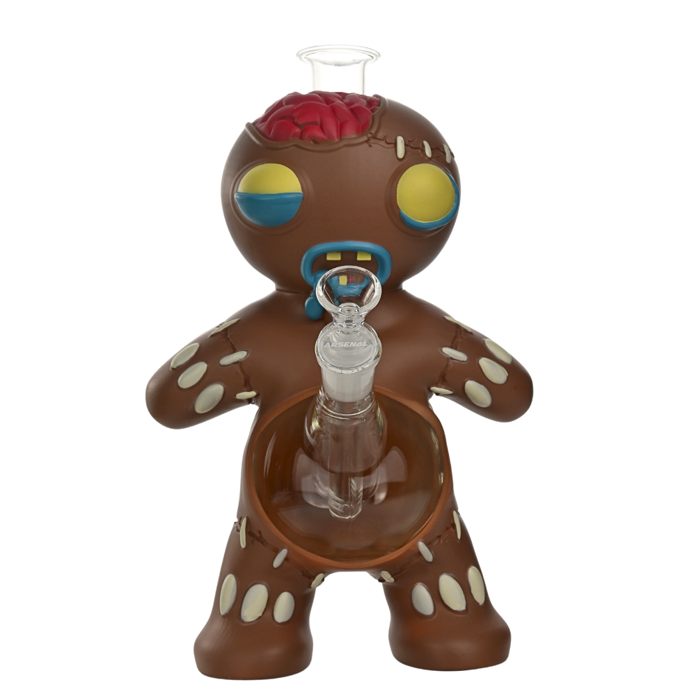 10" Arsenal Gingerbread Man Waterpipe