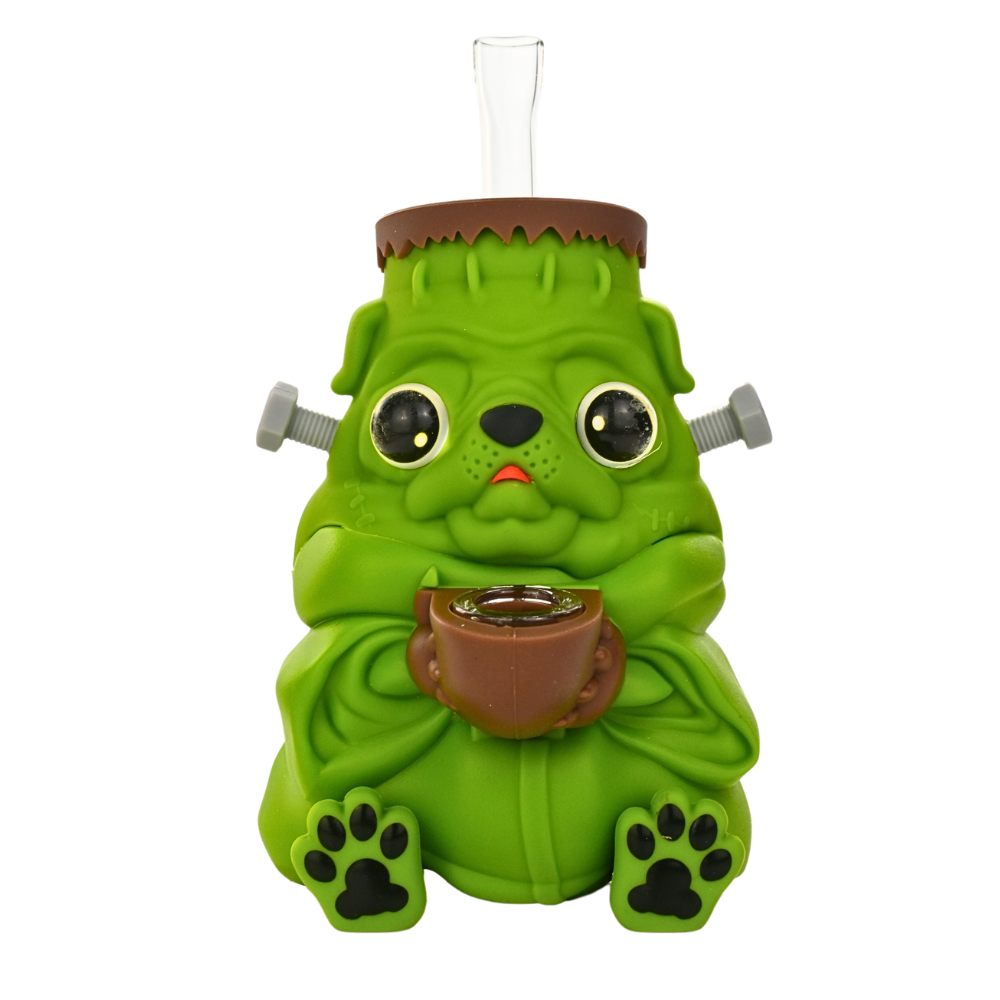 6" Zombie Pugs Silicone Waterpipe