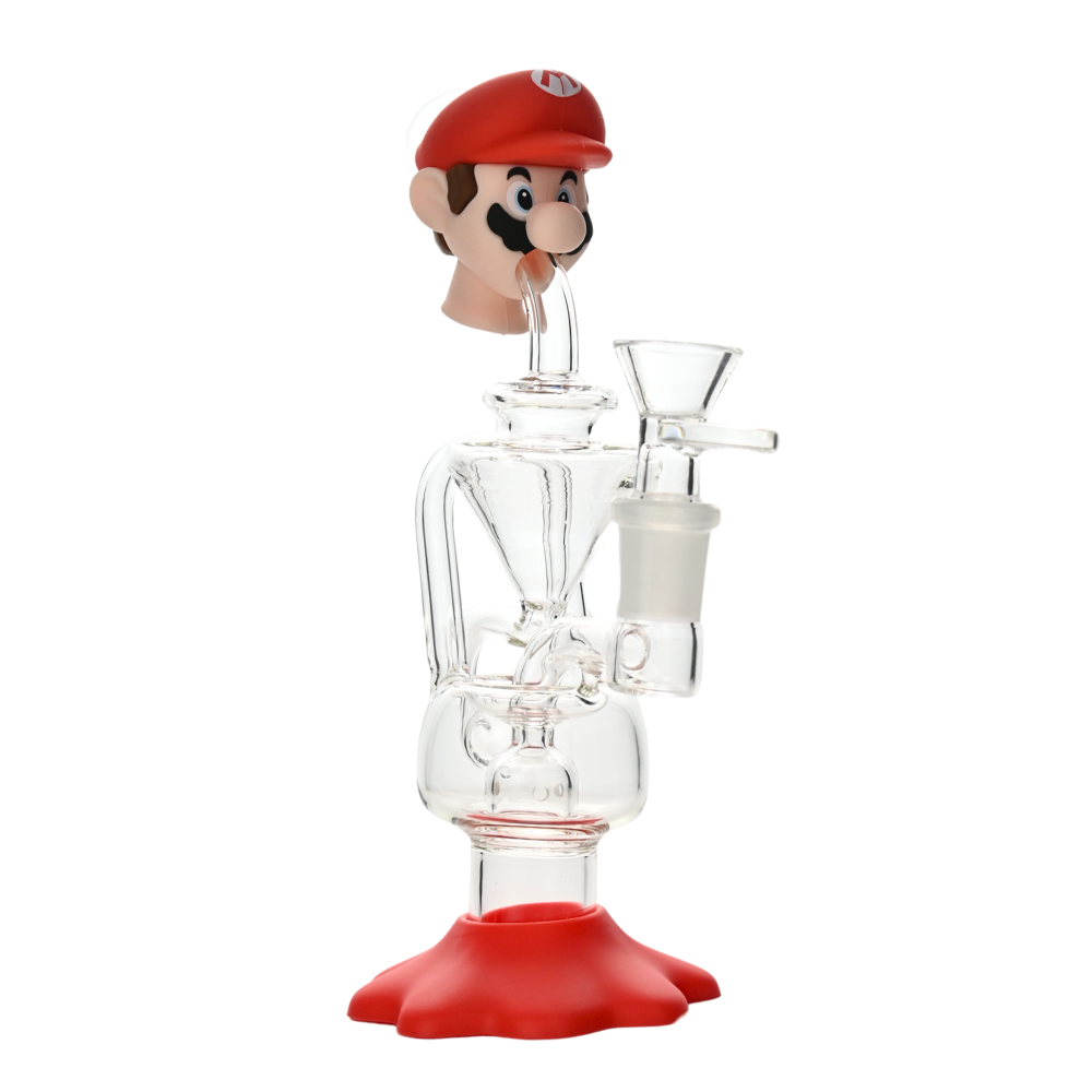 8" Arsenal Mario Functional Glass Waterpipe