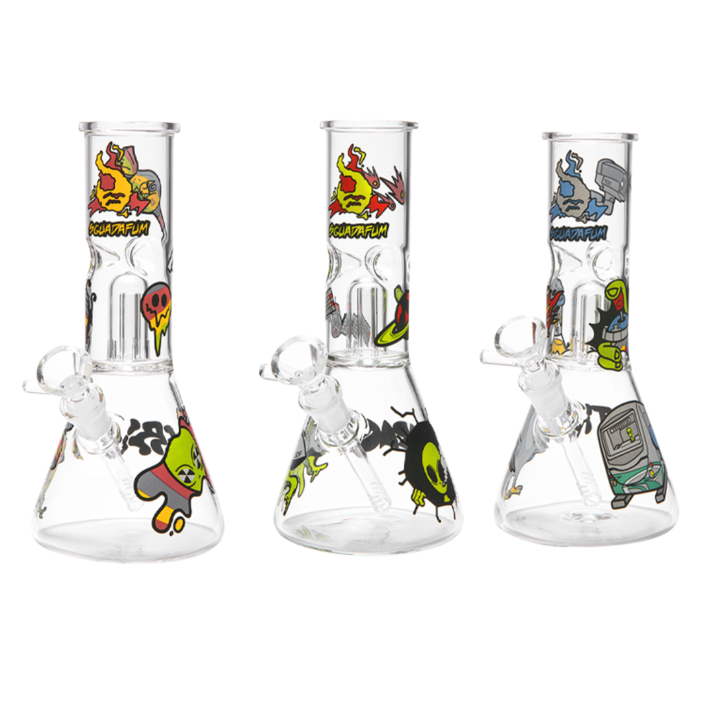 Squadafum - Glass Ice Bong Percolator Aliens ()