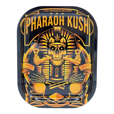 Pharaoh Kush Metal Rolling Tray - Small