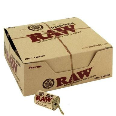 RAW Hemp Wick 10ft/ 3 meters - 40ct