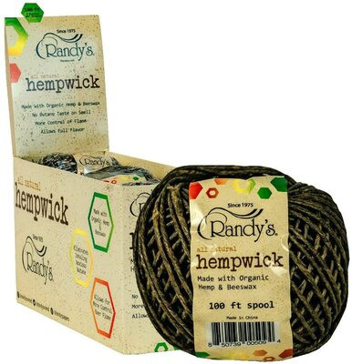 Randy's 100 ft All Natural Hemp Wick - 6ct