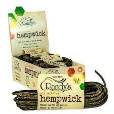 Randy's 12.5 ft All Natural Hemp Wick -20ct