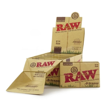 Raw Artesano Organic 1 1/4 Rolling Paper - 15ct