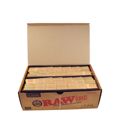 Raw Classic Pre Rolled Lean Cones - 800ct