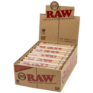 Raw Hemp Plastic 110mm Rolling Machine  - 12ct