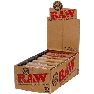 Raw Hemp Plastic 70mm Rolling Machine  - 12ct