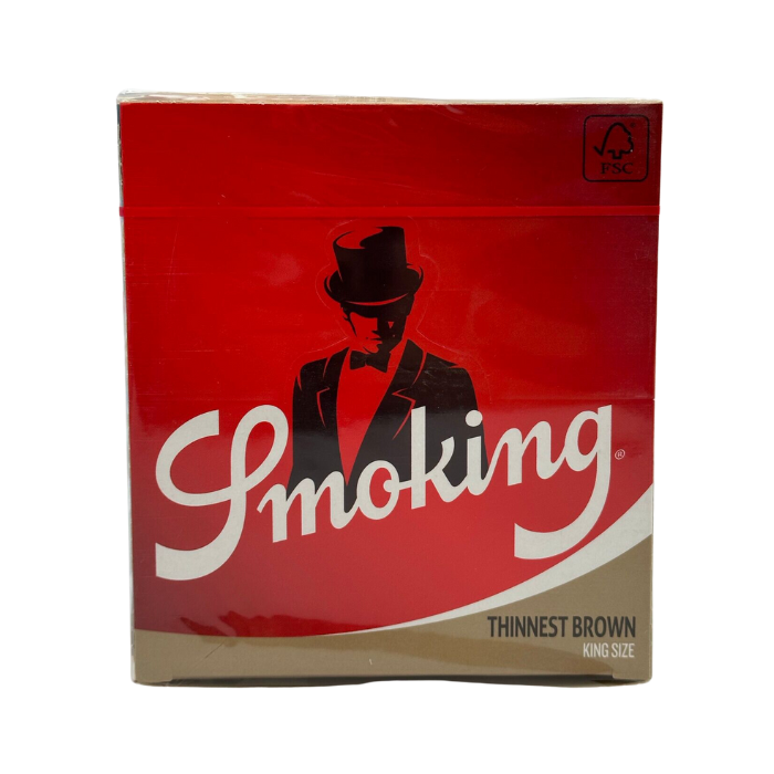 Smoking Thinnest Brown King size Rolling Papers - 50ct