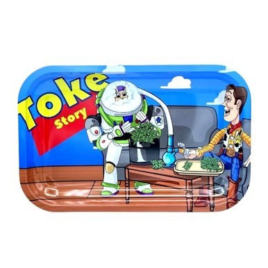 Toke Story Metal Rolling Tray - Medium