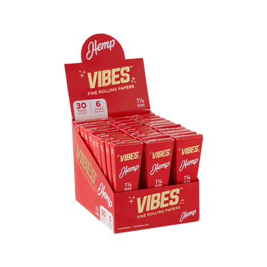 Vibes Hemp 1 1/4 Cones - 30ct