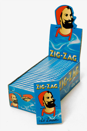 Zig Zag Slow Burning Blue Rolling Paper - 25ct