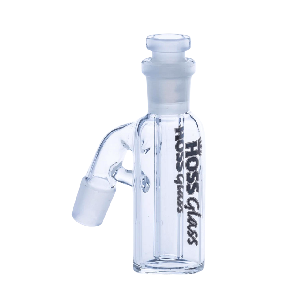 14mm Hoss Glass 45 Degree Ash Catcher w/ Removable Downstem