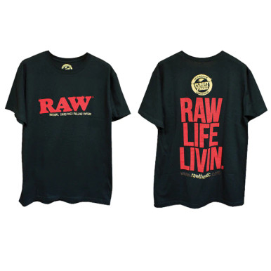 Raw Life Livin Black Tshirt