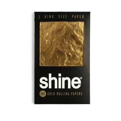 Shine 24K Gold King Size Rolling Papers - 1ct