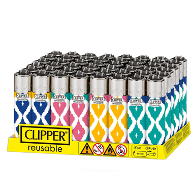 Clipper Ikat Design Lighters - 48ct