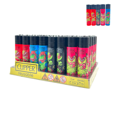 Clipper Evil Plants Lighters - 48ct (+ 5 Free)