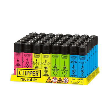 Clipper Classic Tattoo Lighters- 48ct