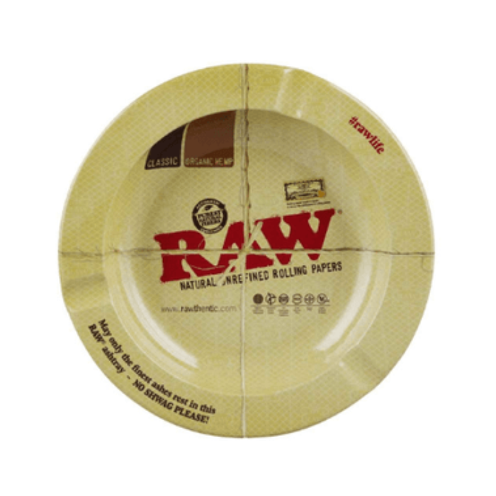 Raw 5.5″ Round Magnetic Metal Ashtray