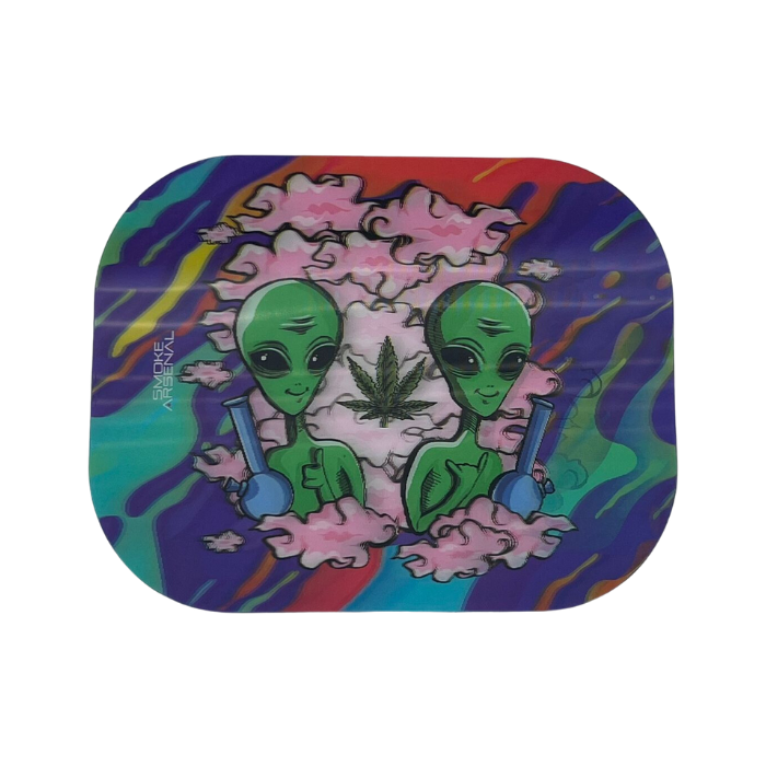 Outta This World Smoke Arsenal Rolling Tray + 3D Magnetic Cover - Small