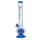 18" Hoss Glass Double Ball Beaker With Removable Parts